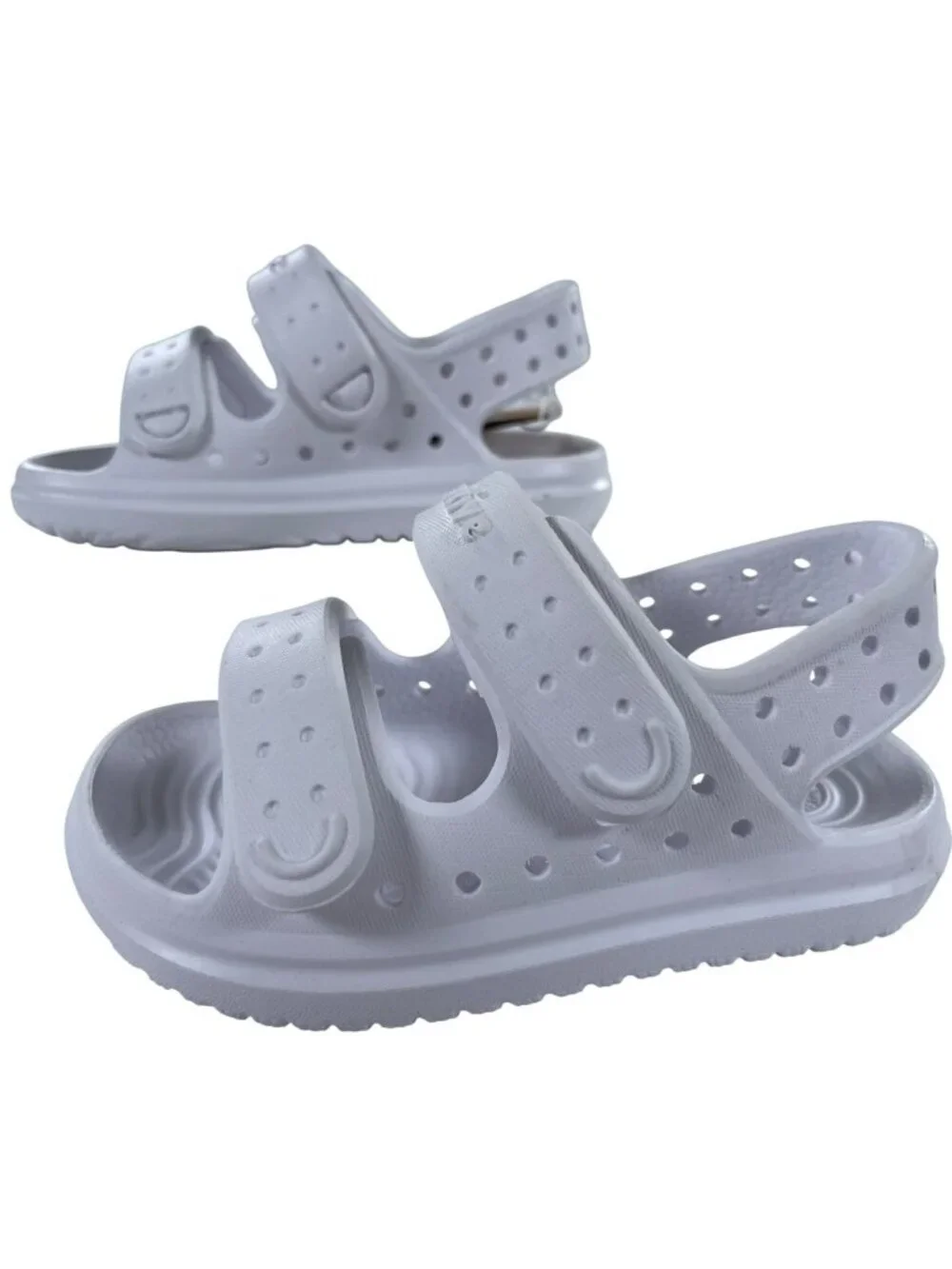 Native Shoes Chase Kids Sandals Shell White Size 5M Lightweight Adjustable Strap